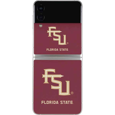 Florida State FSU Seminoles Maroon Galaxy Z Flip4 5G Skin